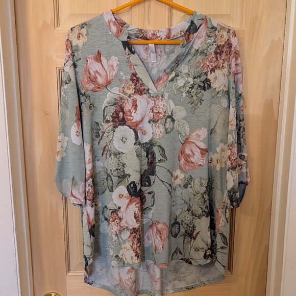 Honeyme Tops - Floral Blouse